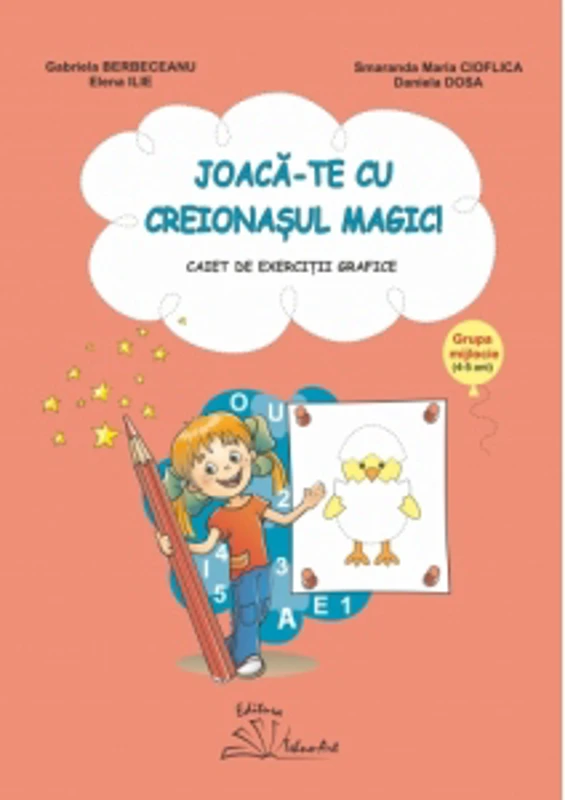 Joaca-te cu creionasul magic! Caiet de exercitii grafice, grupa mijlocie (4-5 ani)