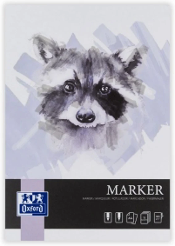Bloc desen Marker A4 15 file, hartie 180g/mp, colectia Oxford Artistic