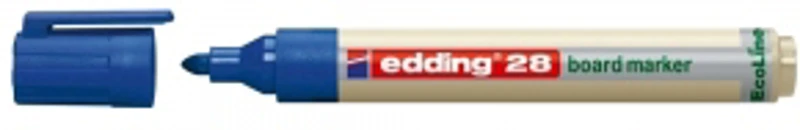 Marker pentru tabla Edding 28, ecologic, varf rotund, 1.5-3 mm, albastru