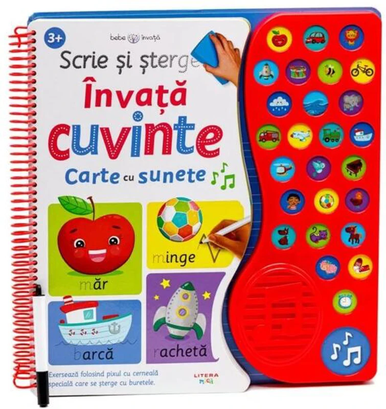 Scrie și șterge - Învață cuvinte