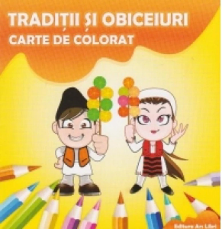 Traditii si obiceiuri. Carte de colorat