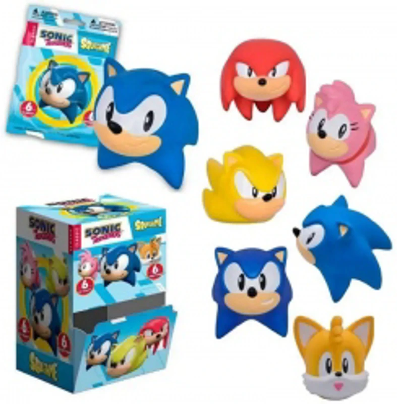 Jucarie squishy Sonic the Hedgehog, modele asortate