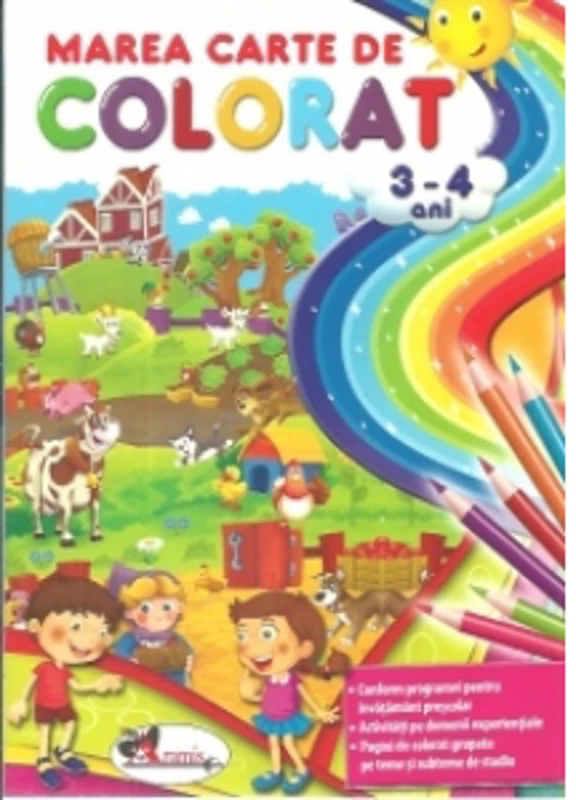 Marea carte de colorat 3-4 ani