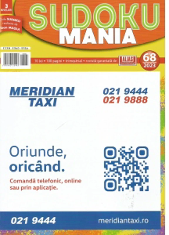 Sudoku mania. Numarul 68/2023