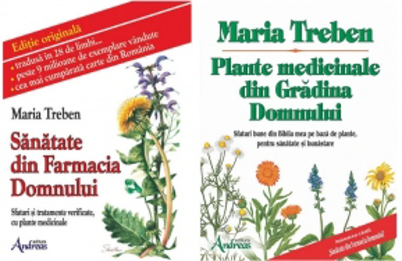 Pachet Maria Treben: 1. Sanatate din Farmacia Domnului; 2. Plante medicinale din Gradina Domnului