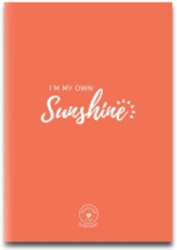 Caiet de Exersat A4, patrate mari, 10mm, portocaliu, I'm my own sunshine