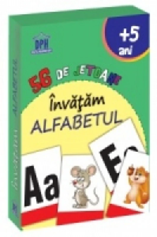 56 de jetoane - Invatam alfabetul (+5 ani)