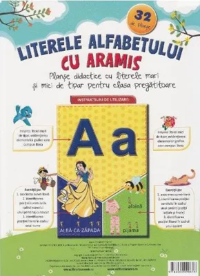 Literele alfabetului cu Aramis (32 de planșe)