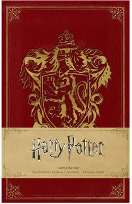 Harry Potter: Gryffindor Ruled Pocket Journal