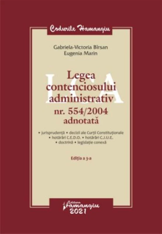 Legea contenciosului administrativ nr. 554/2004 adnotată