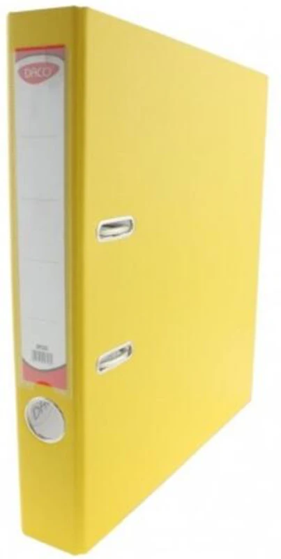 Biblioraft plastifiat 50 mm DACO, galben - BP150G