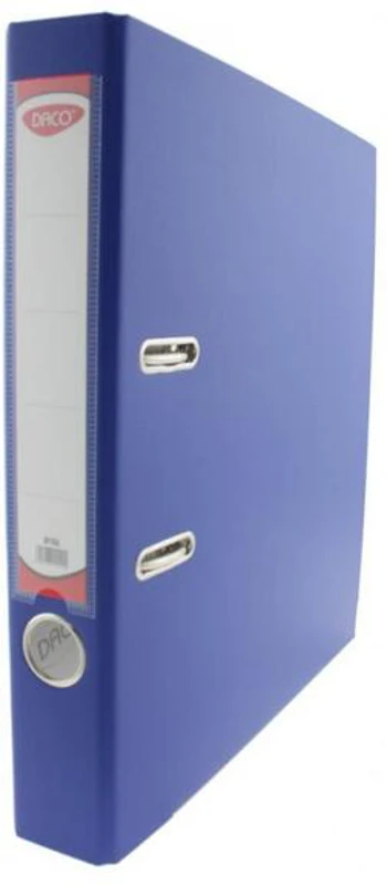 Biblioraft plastifiat 50 mm DACO, albastru - BP150A
