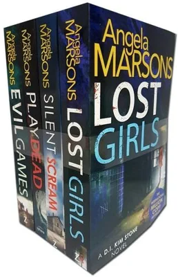 Detective Kim Stone Crime Thriller Series Angela Marsons Collection 4 Books Set (Lost Girls, Silent Scream, Play Dead, Evil Games)