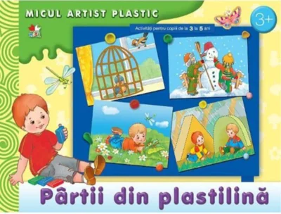 Pârtii din plastilină. Activități 3-4 ani. Micul artist plastic