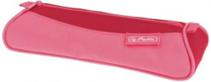 Penar tip etui triunghiular, culoare roz/rosu
