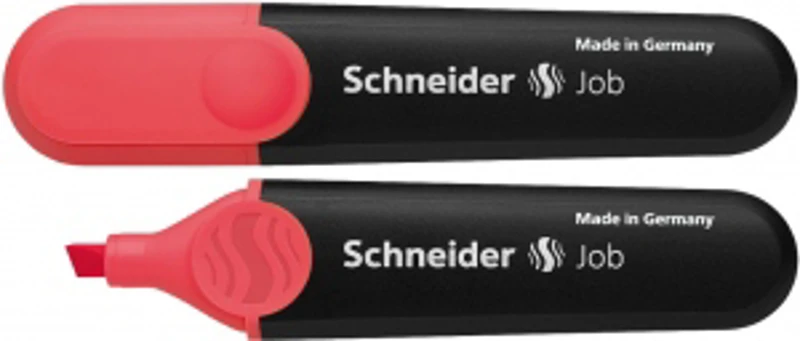 Textmarker Schneider Job rosu