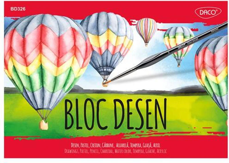 Bloc Desen Daco A3 250g, 15 File - BD426