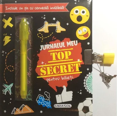 Jurnalul meu Top Secret pentru băieți