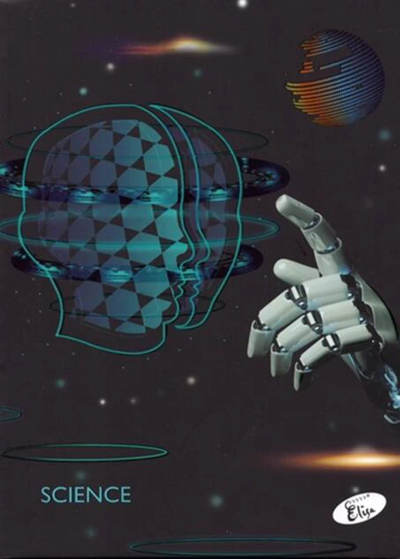 Caiet A5 capsat, Robots, 80 gr, 48 file, pătrățele