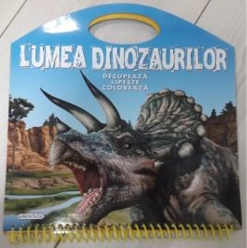 Lumea Dinozaurilor - Decupează, lipește, colorează