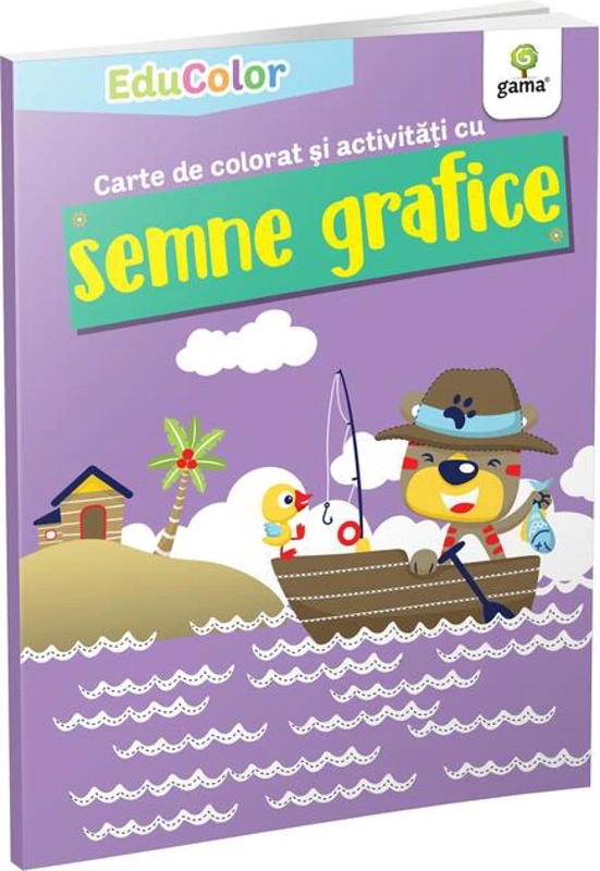 Carte de colorat și activități cu semne grafice. EduColor