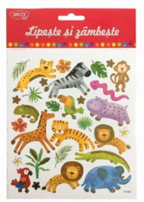 Abtibild AB061 Lipeste si zambeste, prietenii junglei Daco