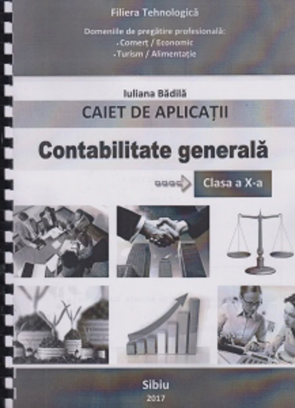 Contabilitate generala. Caiet de aplicatii pentru clasa a X-a. Filiera tehnologica. Domeniile de pregatire profesionala: Comert/Economic, Turism/Alimentatie
