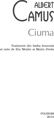 Ciuma | Albert Camus