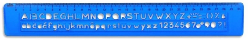 Șablon 25 cm, litere și cifre Rio