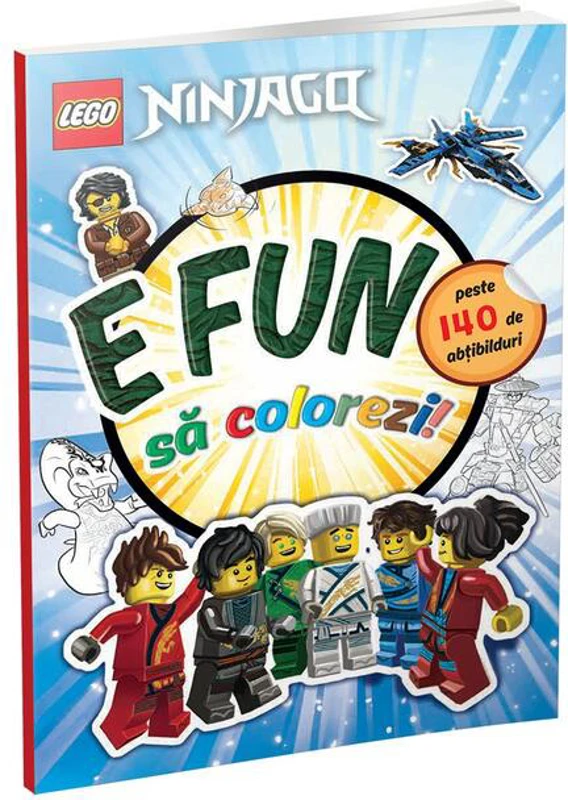 E fun să colorezi Ninjago!