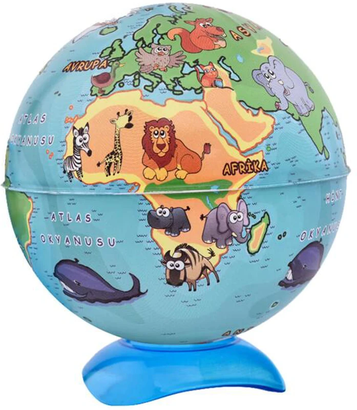 Glob pământesc decorativ cu ascuțitoare Animals 6 cm