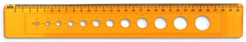 Șablon 30 cm, 12 cercuri Rio