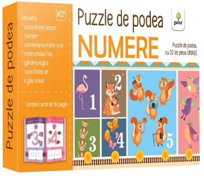 Numere. Puzzle de podea