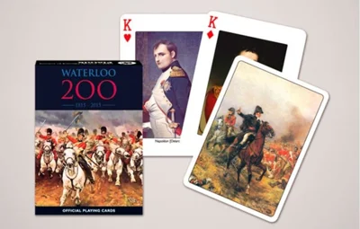 Cărți de joc Piatnik de colecție cu tema „Waterloo”