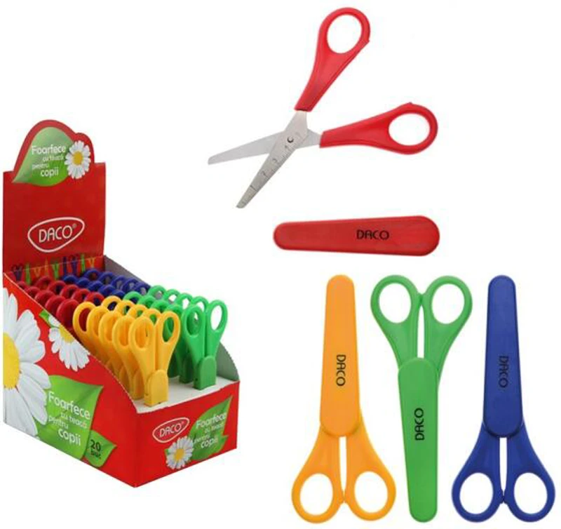 Foarfecă de grădiniță cu teacă DACO, 12.5 cm - FF220