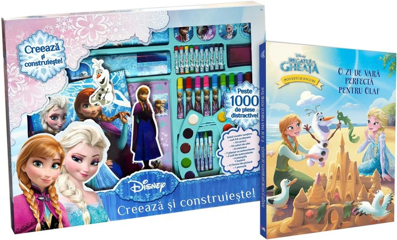 Set creativ + Carte O zi de vară perfectă pentru Olaf