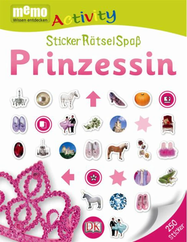 Memo Activity. Prinzessin. StickerRätselSpaß