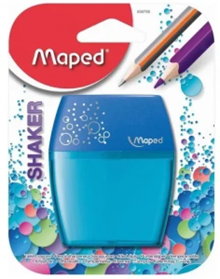 Ascutitoare Maped Shaker dubla cu rezervor blister, culoare albastru