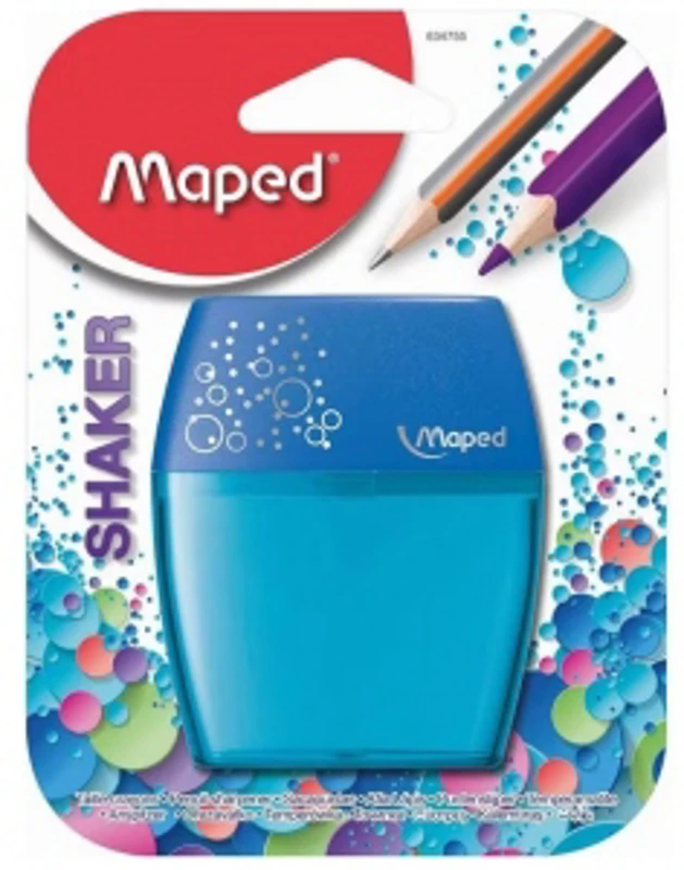 Ascutitoare Maped Shaker dubla cu rezervor blister, culoare albastru