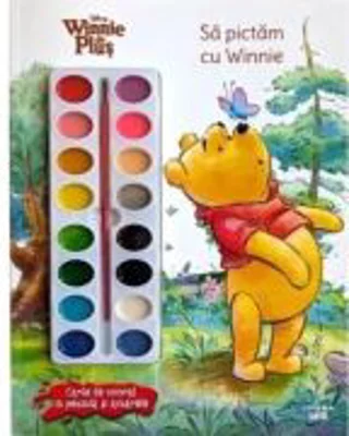 Disney Winnie de Plus. Sa pictam cu Winnie. Carte de colorat cu pensula si acuarele