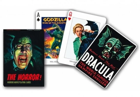 Cărți de joc Piatnik de colecție cu tema „The horror! Movies posters”