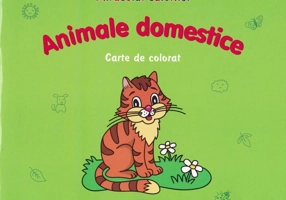 Animale domestice. Carte de colorat