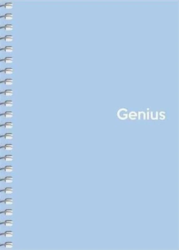Caiet matematică Genius Pastel A6, 80 file, spiralat, copertă din plastic