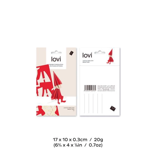 Puzzle 3D - Spiriduș roșu, 8 cm