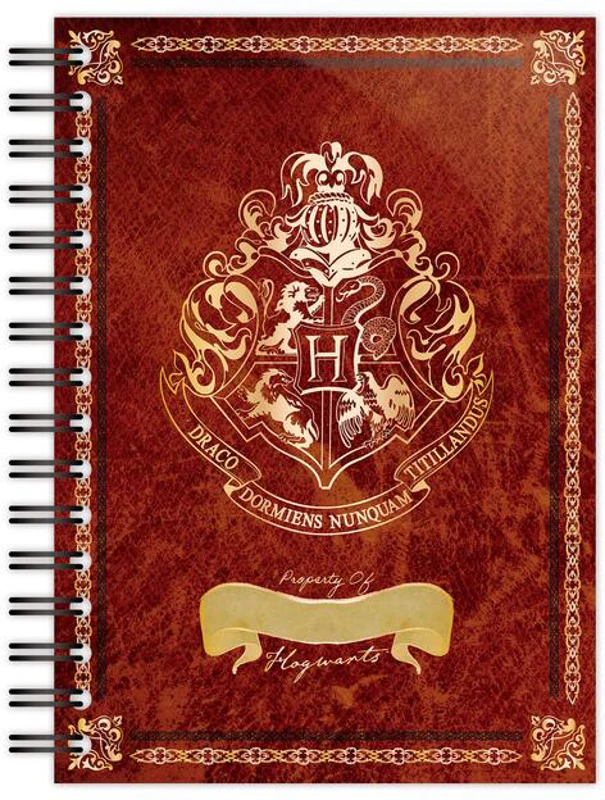 Harry Potter-Carnet cu spiră A5 Hogwarts