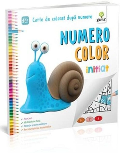 NumeroColor Inițiat. Carte de colorat după numere