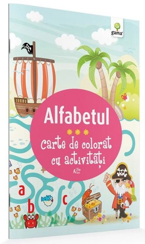 Alfabetul. Carte de colorat cu activități