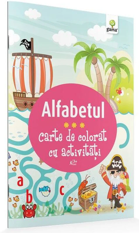 Alfabetul. Carte de colorat cu activități