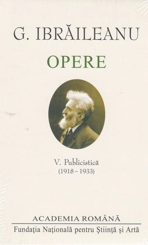 G. Ibrăileanu. Opere (Vol. V)