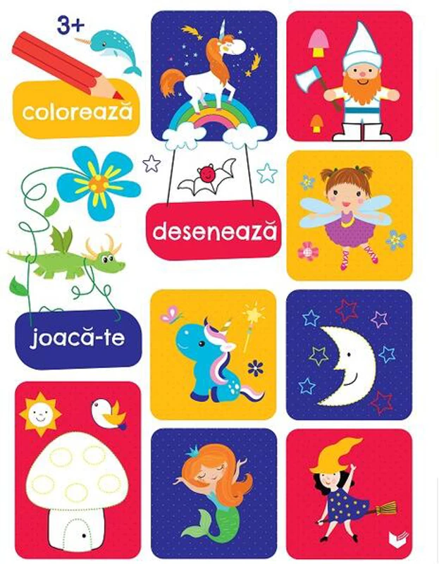 Colorează, desenează, joacă-te (3 ani+)